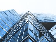 low angle photography curtain wall buildings